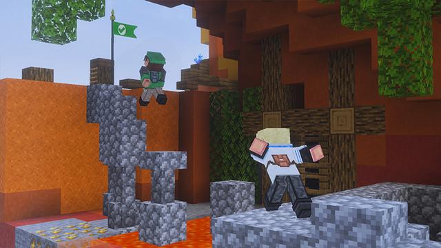 Screenshot of the Minecraft Bedrock Marketplace product Parkour Chunks created by GoE-Craft.