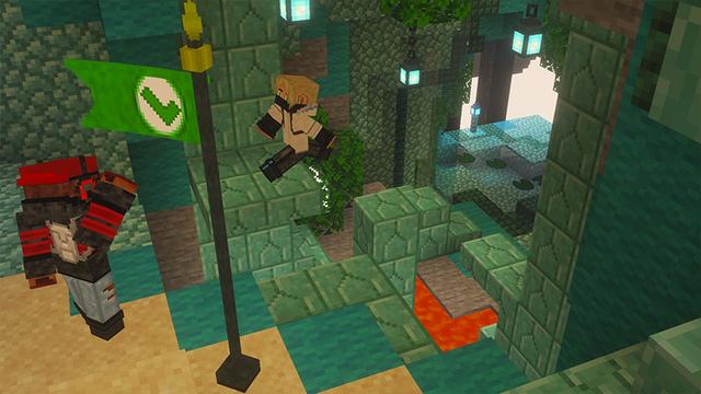 Screenshot of the Minecraft Bedrock Marketplace product Parkour Chunks created by GoE-Craft.