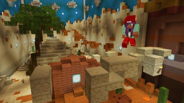 Screenshot of the Minecraft Bedrock Marketplace product Parkour Mania created by GoE-Craft.