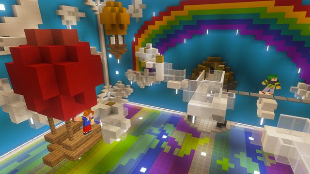 Screenshot of the Minecraft Bedrock Marketplace product Parkour Mania created by GoE-Craft.