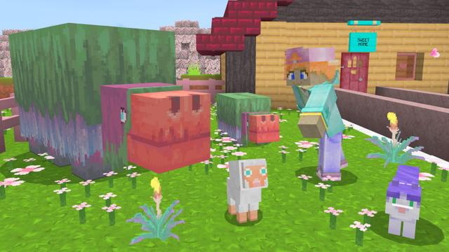Screenshot of the Minecraft Bedrock Marketplace product Pastel Craft created by GoE-Craft.