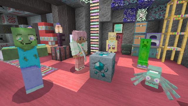 Screenshot of the Minecraft Bedrock Marketplace product Pastel Craft created by GoE-Craft.