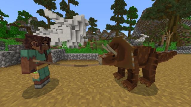 Screenshot of the Minecraft Bedrock Marketplace product Pet Dinos created by GoE-Craft.