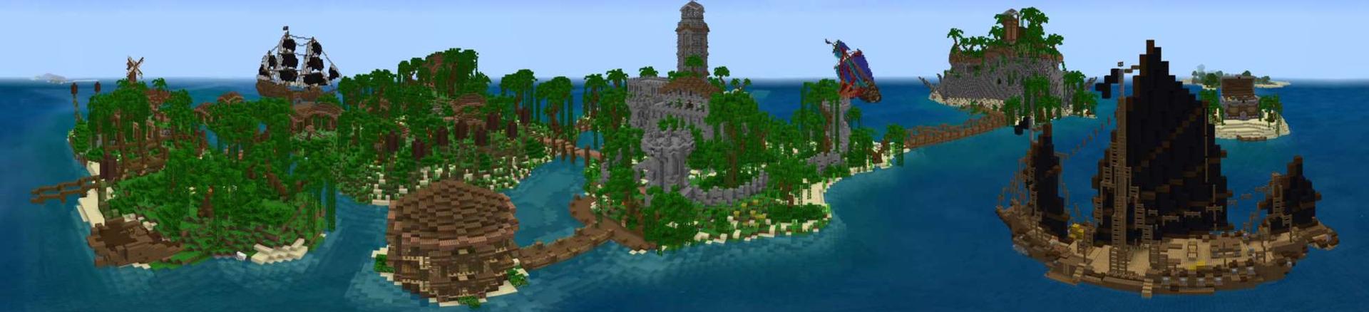 Panorama of the Minecraft Bedrock Marketplace product Pirate Life created by GoE-Craft.