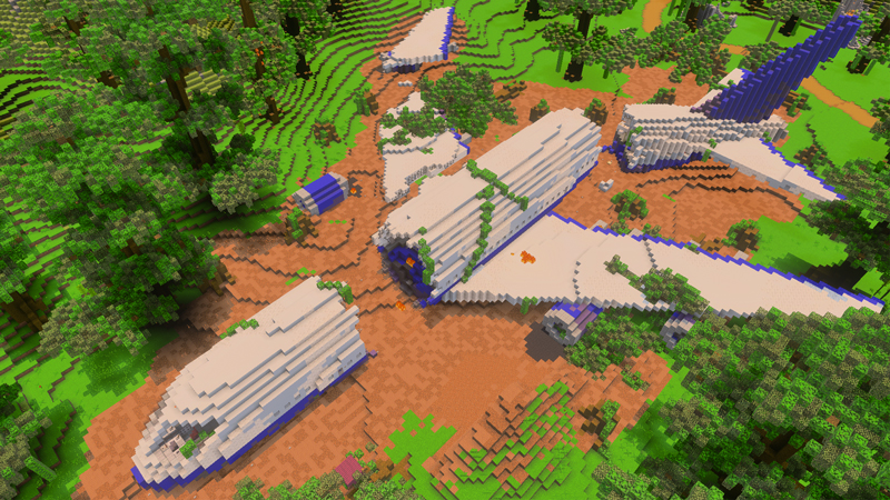 Screenshot of the Minecraft Bedrock Marketplace product Plane Crash created by GoE-Craft.