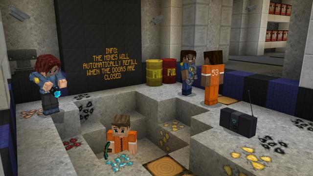 Screenshot of the Minecraft Bedrock Marketplace product Police Underground Base created by GoE-Craft.