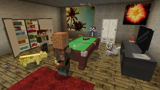 Screenshot of the Minecraft Bedrock Marketplace product Post Apocalyptic Shelter created by GoE-Craft.