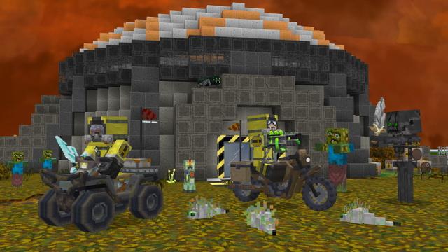 Screenshot of the Minecraft Bedrock Marketplace product Post Apocalyptic Shelter created by GoE-Craft.