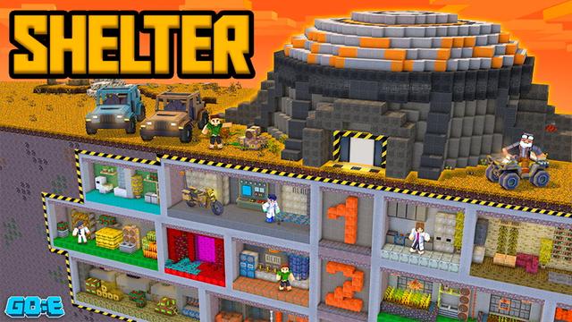 Thumbnail of the Minecraft Bedrock Marketplace product Post Apocalyptic Shelter created by GoE-Craft.