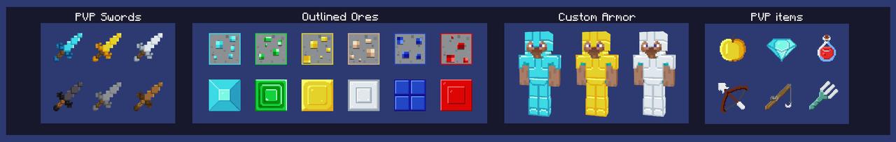 Panorama of the Minecraft Bedrock Marketplace product Quantum PvP created by GoE-Craft.