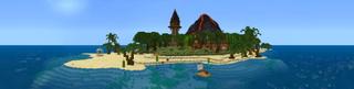 Panorama of the Minecraft Bedrock Marketplace product Raft Survival created by GoE-Craft.