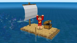 Screenshot of the Minecraft Bedrock Marketplace product Raft Survival created by GoE-Craft.