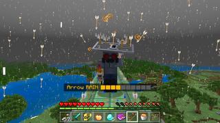 Screenshot of the Minecraft Bedrock Marketplace product Rain But Arrows created by GoE-Craft.