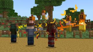 Screenshot of the Minecraft Bedrock Marketplace product Rain But Arrows created by GoE-Craft.