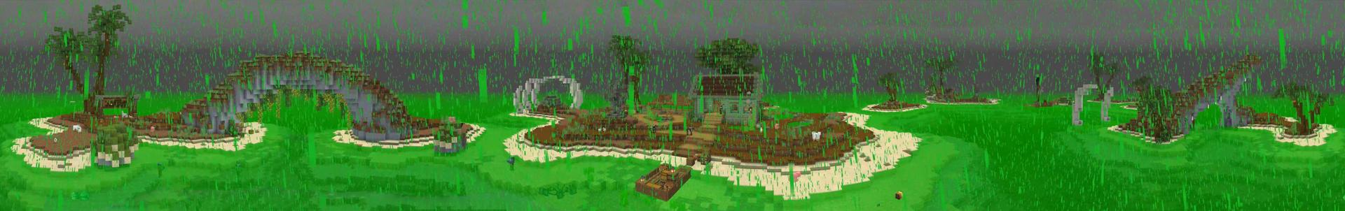 Panorama of the Minecraft Bedrock Marketplace product Rain But Toxic! created by GoE-Craft.