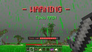 Screenshot of the Minecraft Bedrock Marketplace product Rain But Toxic! created by GoE-Craft.