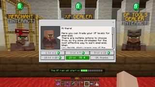 Screenshot of the Minecraft Bedrock Marketplace product Rain But XP! created by GoE-Craft.