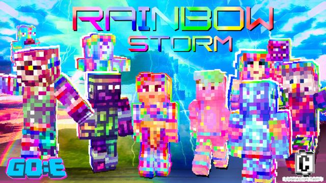 Thumbnail of the Minecraft Bedrock Marketplace product Rainbow Storm Skin Pack created by GoE-Craft.