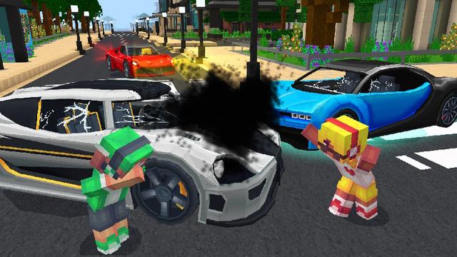 Screenshot of the Minecraft Bedrock Marketplace product Realism Cars Add-On created by GoE-Craft.