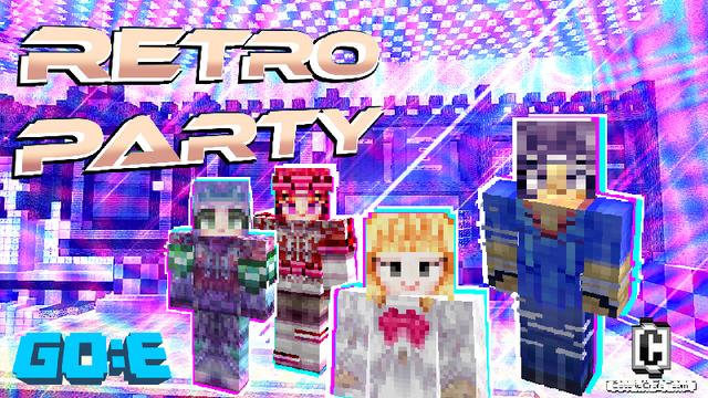 Thumbnail of the Minecraft Bedrock Marketplace product Retro Party - Skin Pack created by GoE-Craft.
