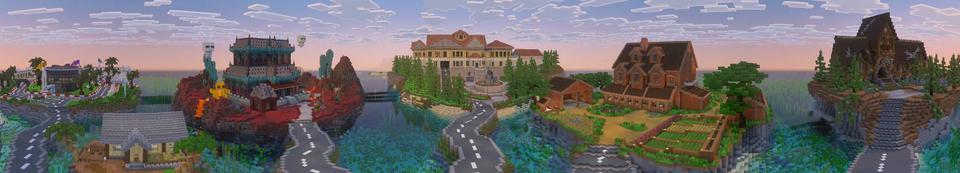 Panorama of the Minecraft Bedrock Marketplace product MANSIÓN DE ROL created by GoE-Craft.
