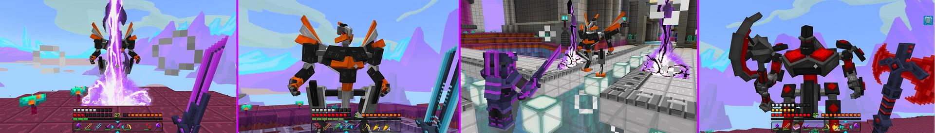Panorama of the Minecraft Bedrock Marketplace product SCI-FI Weapons created by GoE-Craft.