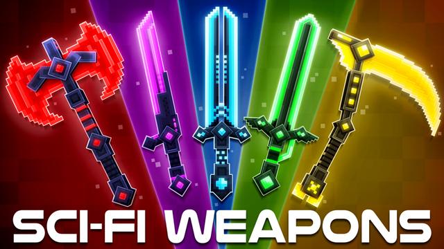 Thumbnail of the Minecraft Bedrock Marketplace product SCI-FI Weapons created by GoE-Craft.