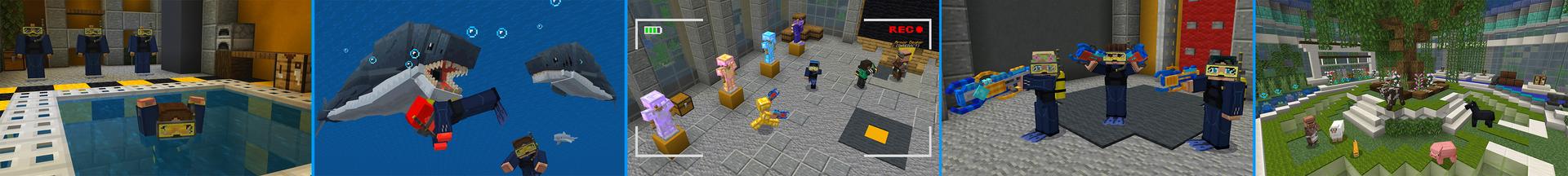 Panorama of the Minecraft Bedrock Marketplace product Secret Underwater Base created by GoE-Craft.