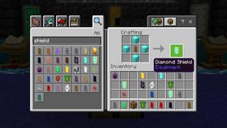 Screenshot of the Minecraft Bedrock Marketplace product Shield Expansion created by GoE-Craft.