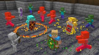 Screenshot of the Minecraft Bedrock Marketplace product Shields++ created by GoE-Craft.