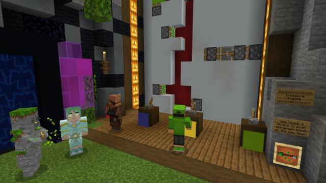 Screenshot of the Minecraft Bedrock Marketplace product Skyblock Towers Adventure created by GoE-Craft.