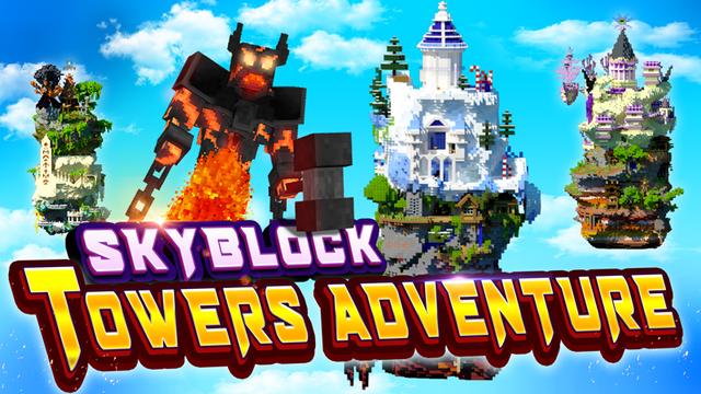 Thumbnail of the Minecraft Bedrock Marketplace product Skyblock Towers Adventure created by GoE-Craft.
