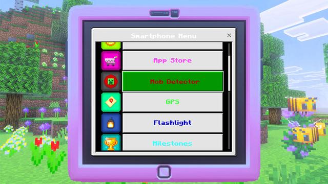 Screenshot of the Minecraft Bedrock Marketplace product Smartphones Add-On created by GoE-Craft.