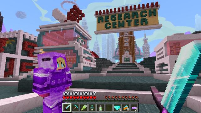 Screenshot of the Minecraft Bedrock Marketplace product Space City created by GoE-Craft.