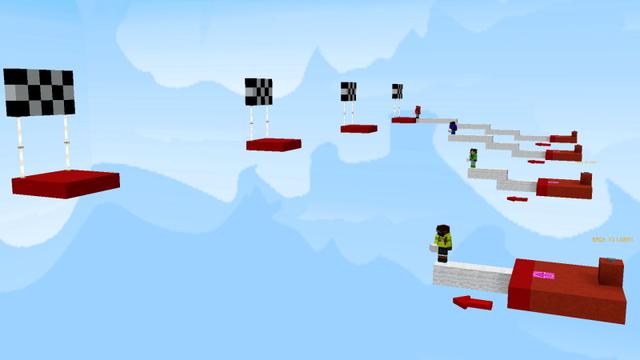Screenshot of the Minecraft Bedrock Marketplace product Speed Bridge Challenge created by GoE-Craft.