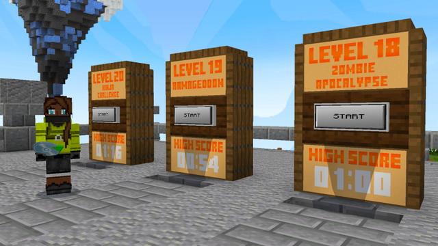 Screenshot of the Minecraft Bedrock Marketplace product Speed Bridge Challenge created by GoE-Craft.