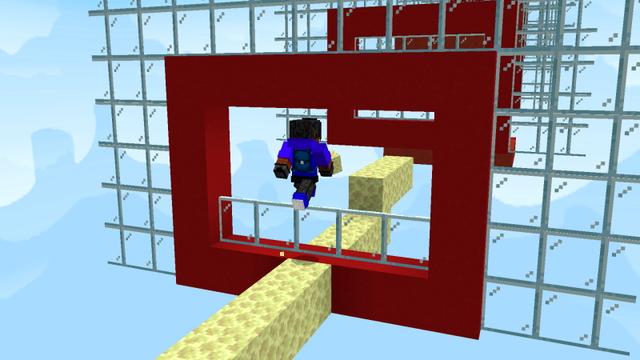 Screenshot of the Minecraft Bedrock Marketplace product Speed Bridge Challenge created by GoE-Craft.
