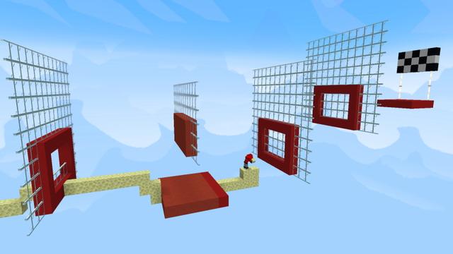Screenshot of the Minecraft Bedrock Marketplace product Speed Bridge Challenge created by GoE-Craft.