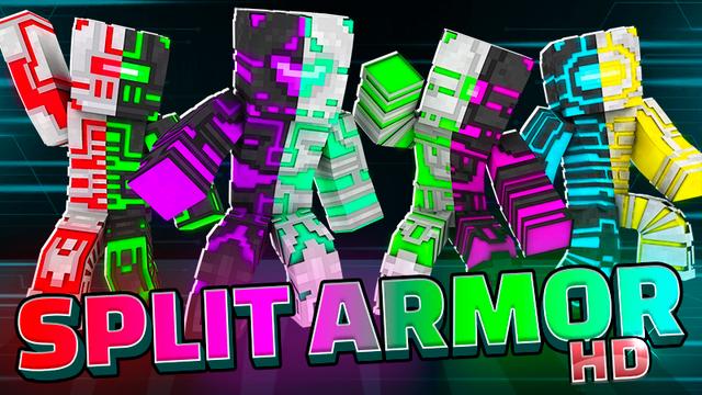 Thumbnail of the Minecraft Bedrock Marketplace product Split Armor HD created by GoE-Craft.