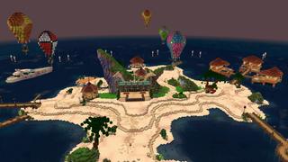 Screenshot of the Minecraft Bedrock Marketplace product Summer Beach Party created by GoE-Craft.