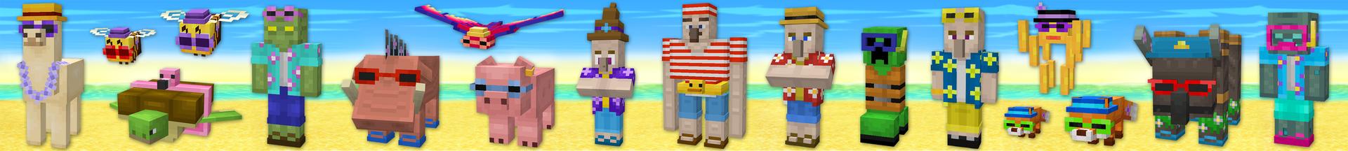 Panorama of the Minecraft Bedrock Marketplace product Summer Texture Pack created by GoE-Craft.