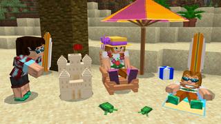 Screenshot of the Minecraft Bedrock Marketplace product Summer Tropical Resort created by GoE-Craft.