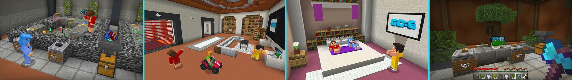 Panorama of the Minecraft Bedrock Marketplace product Super Hidden Base created by GoE-Craft.