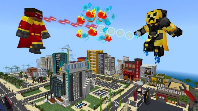 Screenshot of the Minecraft Bedrock Marketplace product Superhero Morphs created by GoE-Craft.