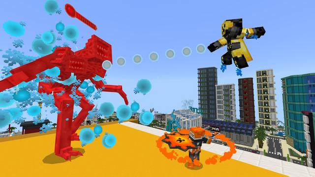 Screenshot of the Minecraft Bedrock Marketplace product Superhero Morphs created by GoE-Craft.
