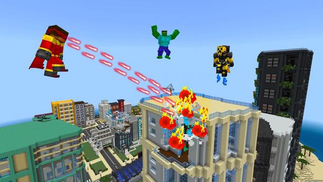 Screenshot of the Minecraft Bedrock Marketplace product Superhero Morphs created by GoE-Craft.