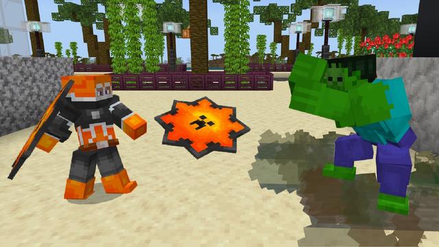 Screenshot of the Minecraft Bedrock Marketplace product Superhero Morphs created by GoE-Craft.