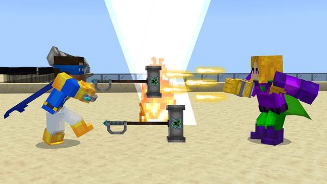 Screenshot of the Minecraft Bedrock Marketplace product Superhero Morphs created by GoE-Craft.