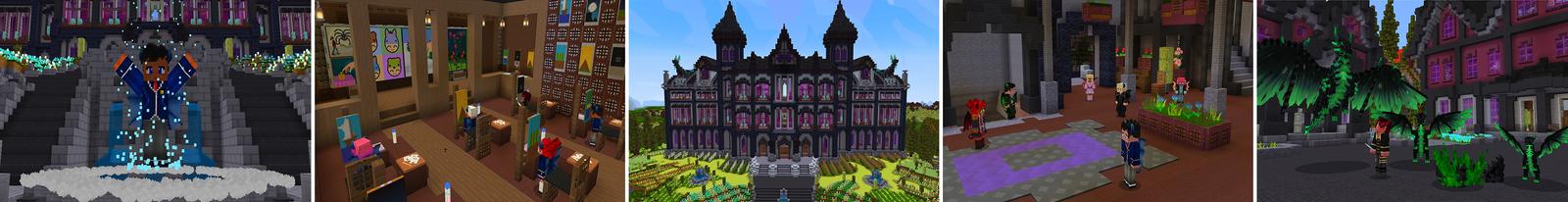 Panorama of the Minecraft Bedrock Marketplace product Teen Demon High School Mash-Up created by GoE-Craft.