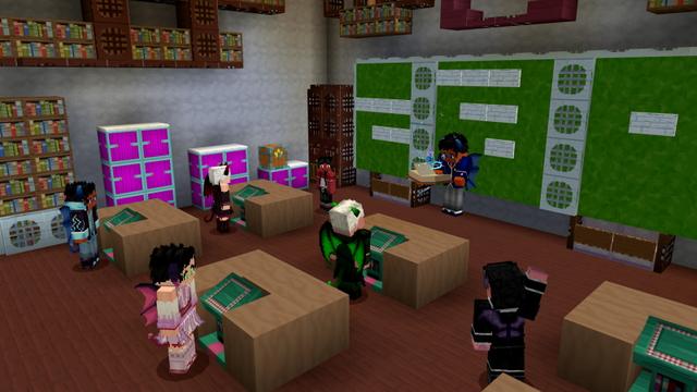 Screenshot of the Minecraft Bedrock Marketplace product Teen Demon High School Mash-Up created by GoE-Craft.
